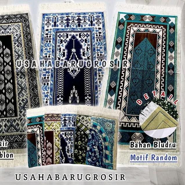 ♞ Cod Sajadah Carpet Arbain Bludru Midi ukuran cm turki turkiye bulu ►