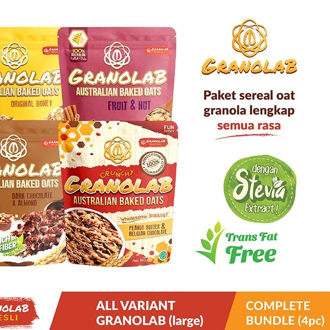 

♪ Paket Granolab All Varian Granola 4 x 210 gr ✵