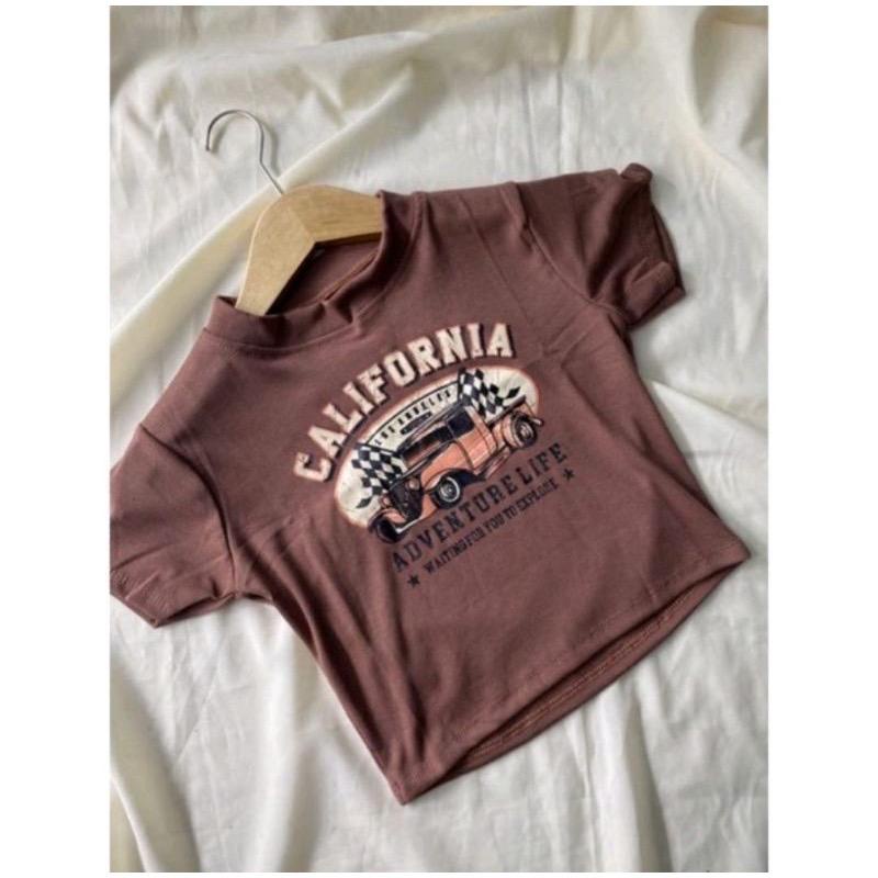 Crop Top Tee California Rib