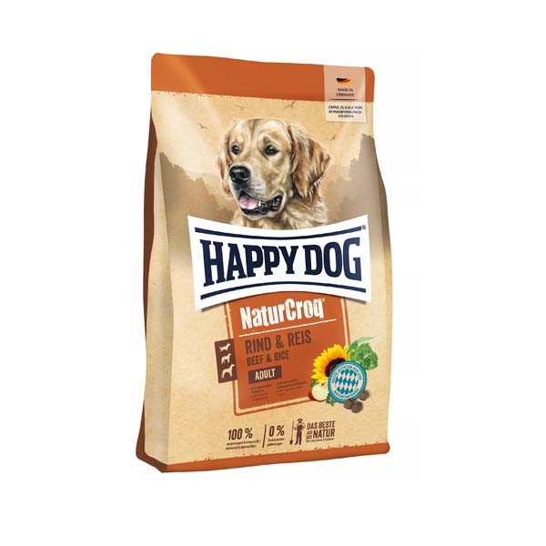 ( GRAB-GOJEG) Happy Dog Natur Croq 15 Kg Adult Beef And Rice