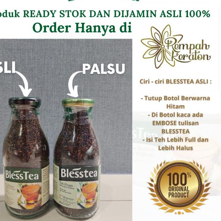 

➲ Blesstea Teh Hitam Botol DiJamin ASLI isi 110gr ➨