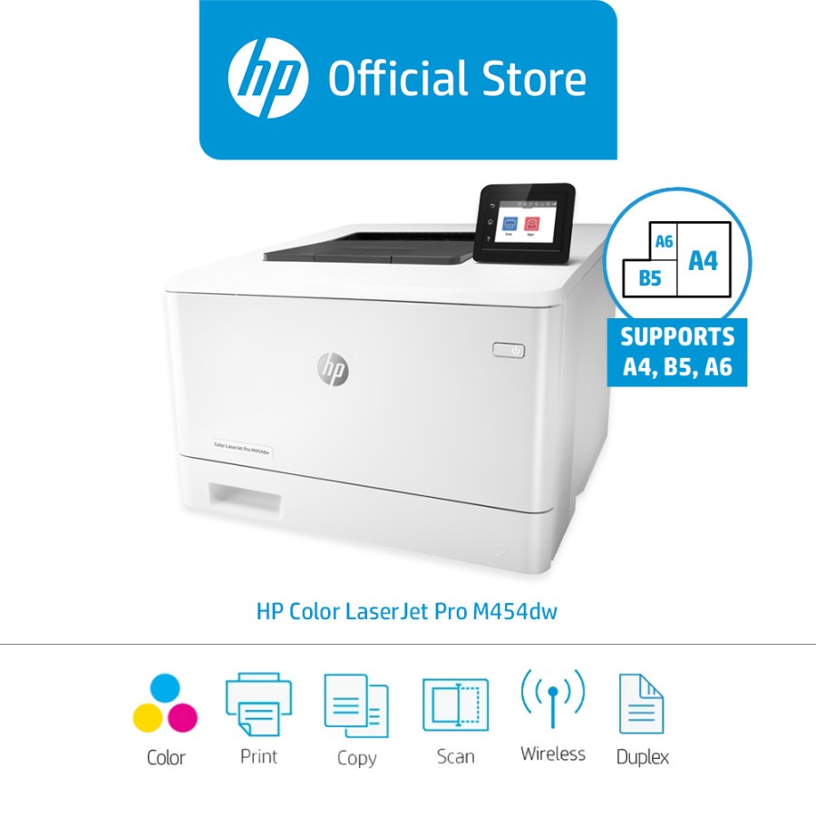 HP Color LaserJet Pro M454dw Printer / Color / Print, Wireless / Wifi