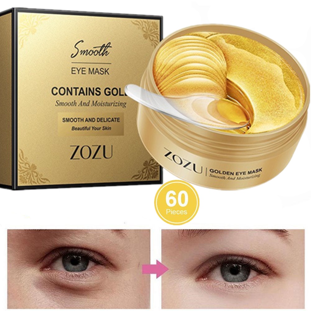 60Pcs Masker Mata Eye Patches Eye Mask Masker Mata Gold Collagen Emas 24k