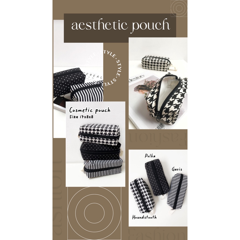 

Kotak pensil/Kosmetik pouch/ Kotak pensil kanvas / pouch multifungsi/ pouch resleting/pouch organizer/ pouch traveling