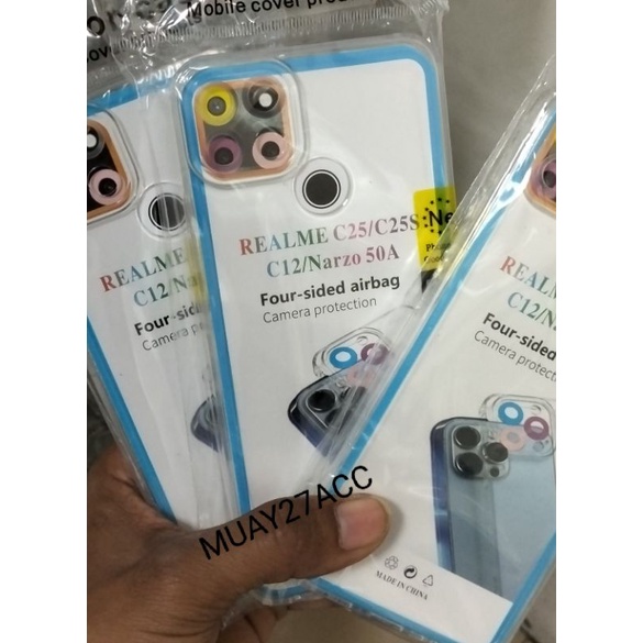 Softcase Silikon REALME C25/C12/C25C Clear Case Bening Casing full pelindung