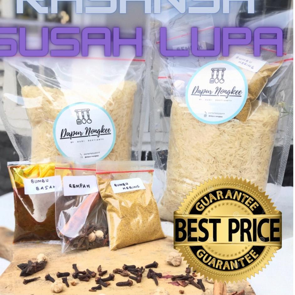 

✤ Nasi Kebuli Instan , Beras Basmati 1kg lengkap dgn Bumbu Nasi Kebuli ☆