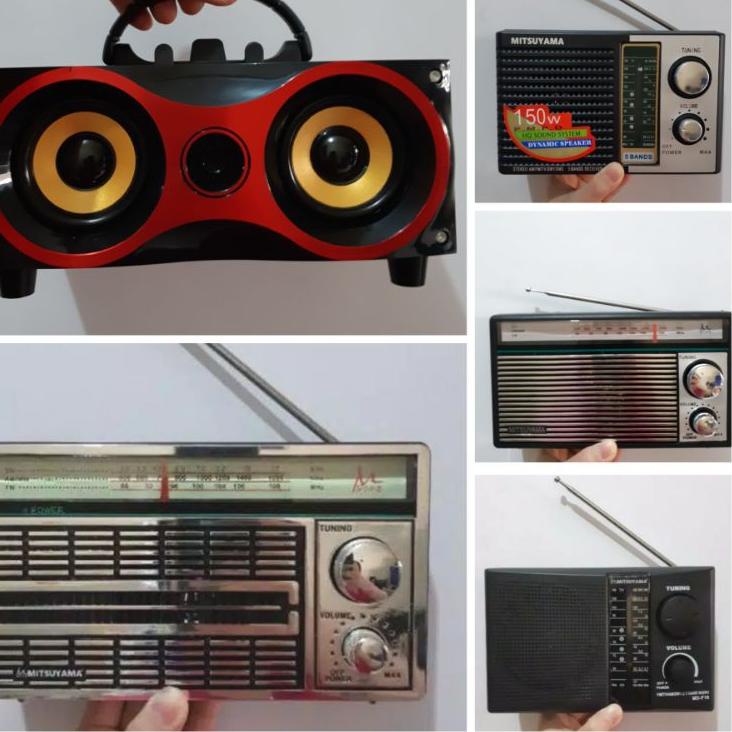 ▲ Radio Mitsuyama MS-4046 Portable Ac dan Dc - Radio Jadul FM AM SW Mitsuyama MS 4046 - Radio Portab