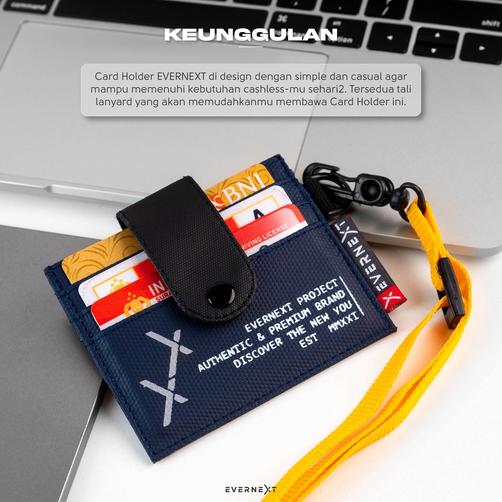 Dompet Kartu ATM Pria Card Holder Wallet Cowok Remaja Kekinian Branded Original Distro