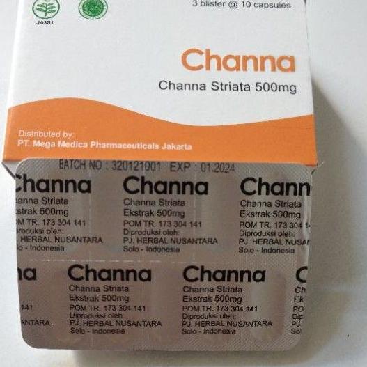 

♀ Channa Striata 500mg Ekstrak Ikan Gabus 30 kapsul ➩