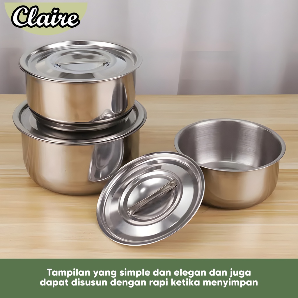 Panci Stockpot Stainless Steel 5 in 1 / Stockpot Stainless 5 Susun