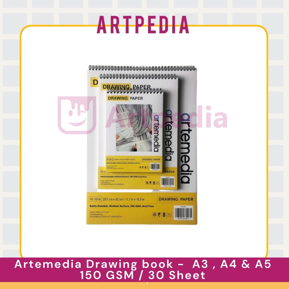 

[ART. 2721] Artemedia Drawing Book A3 A4 A5 - Buku Sketsa - Wire Bound Sketchbook
