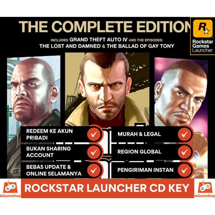 Grand Theft Auto IV The Complete Original PC Games Rockstar Launcher