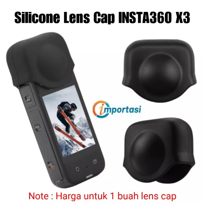 Silicone Lens Cap Protective Cover INSTA360 X3 Pelindung Lensa