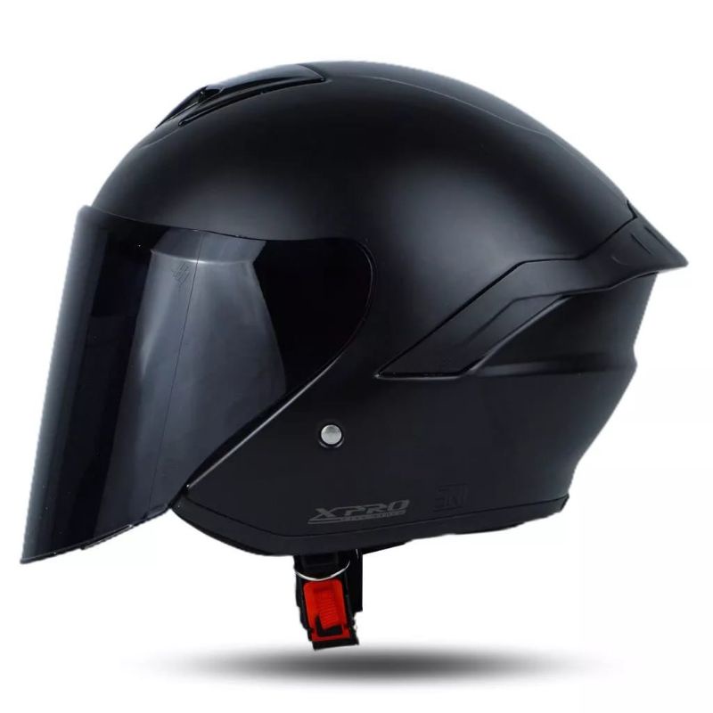 HELM RSIX EAGLE POLOS SOLID DEWASA SNI X-PRO TERBARU VISOR ORIGINAL