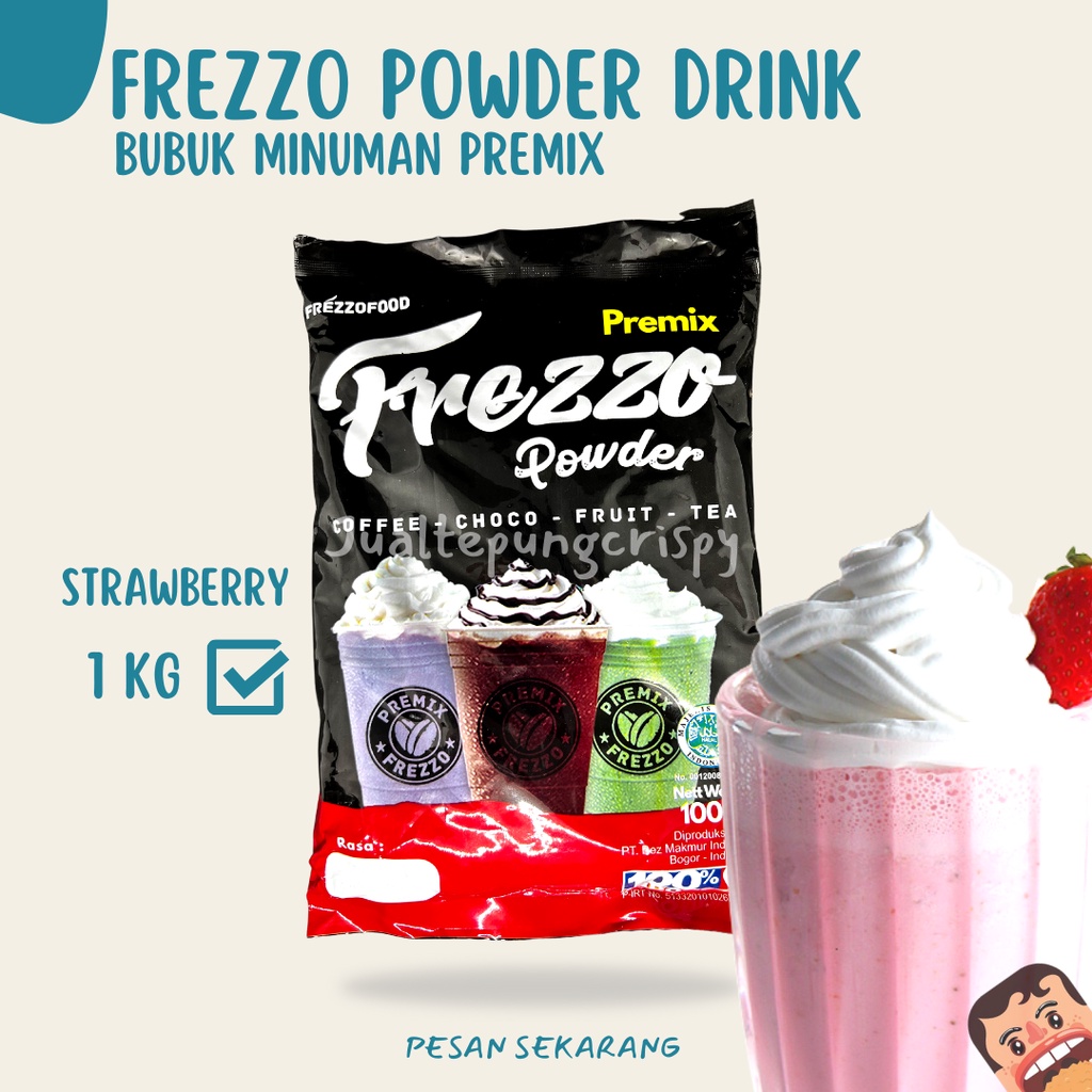 Frezzo Bubuk Minuman Rasa Stroberi / Strawberry Powder Drink 1 Kg