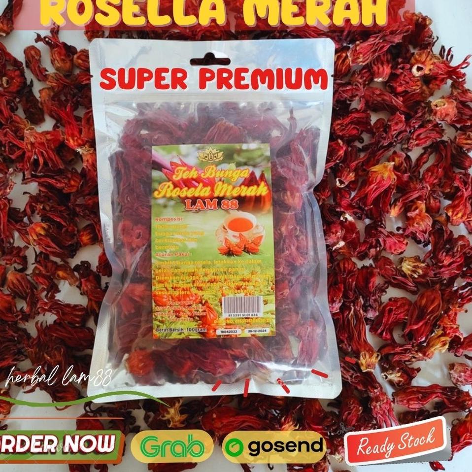 

Belanja Nyaman Bunga rosella merah kualitas super 100gr