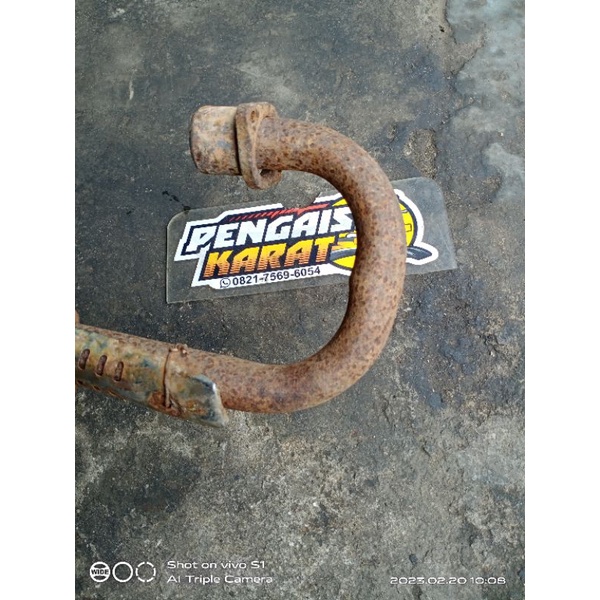 leher knalpot hearder gulu knalpot gulu banyak knalpot jialing jh jialing trail trail cino