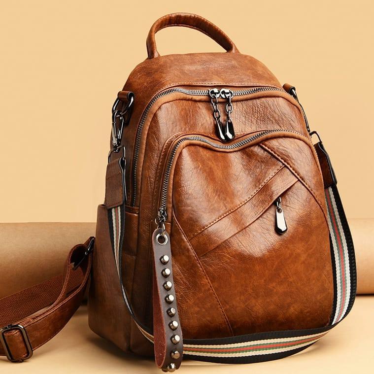 TERMURAH Soulma.id | Yunaa | Tas Ransel Wanita Semi Kulit | Ransel Wanita Korea | Tas Backpack Wanit