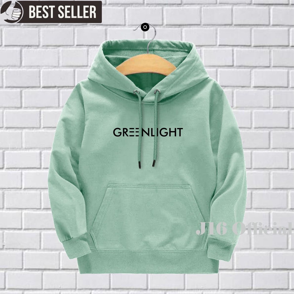 GREENLIGHT Sweater Hoodie anak 6-11 Tahun Laki-laki perempuan Fleece TEBAL