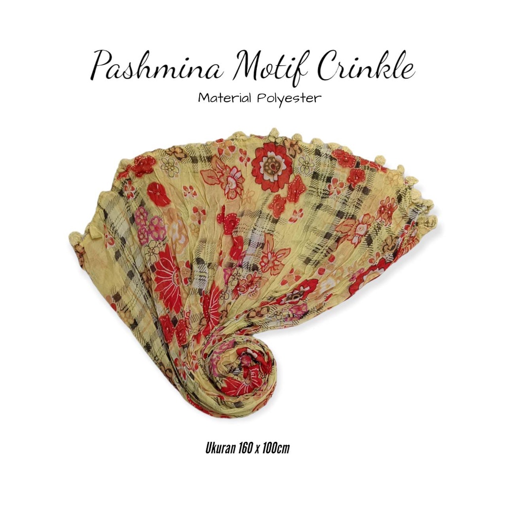 Hijab Pashmina/Kerudung Pashmina 170cm x 65cm