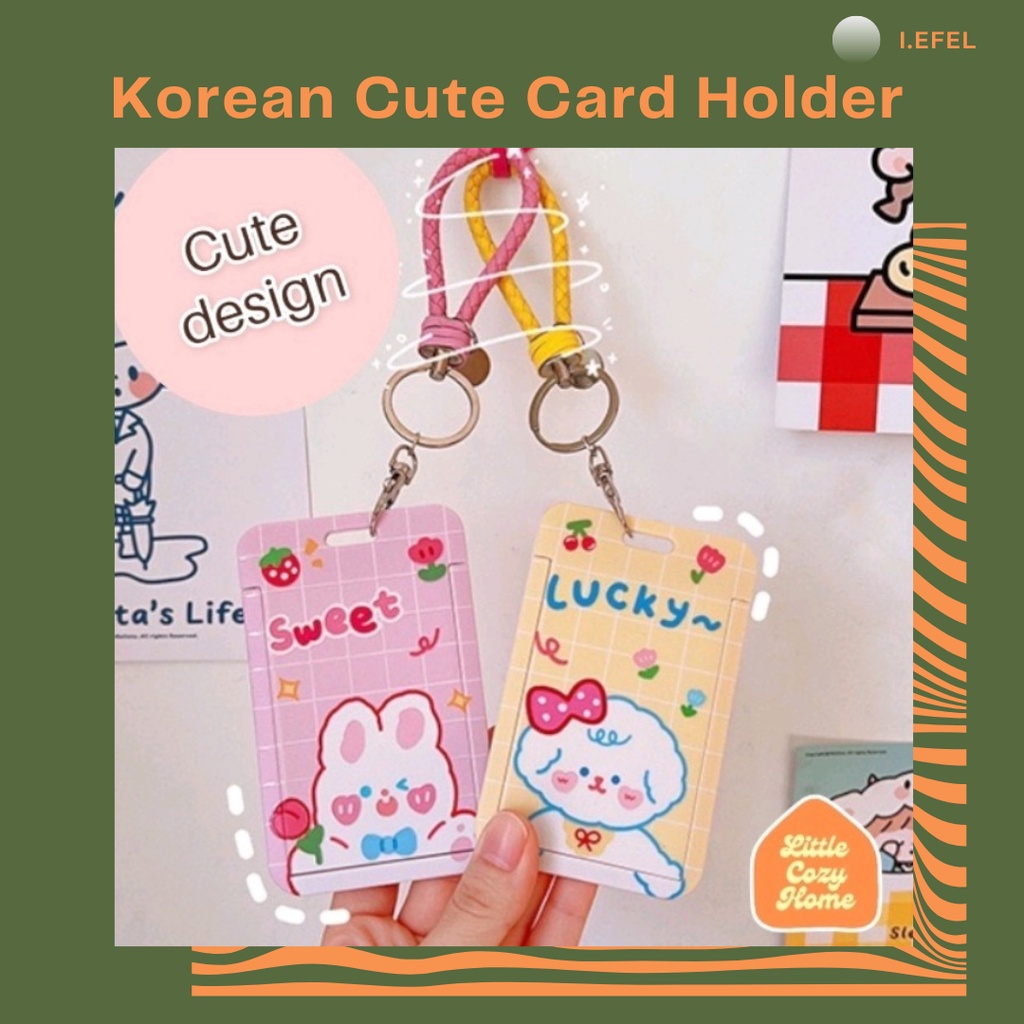 CARD HOLDER ID CARD KEY CHAIN KPOP KOREAN CUTIE -I.EFEL_