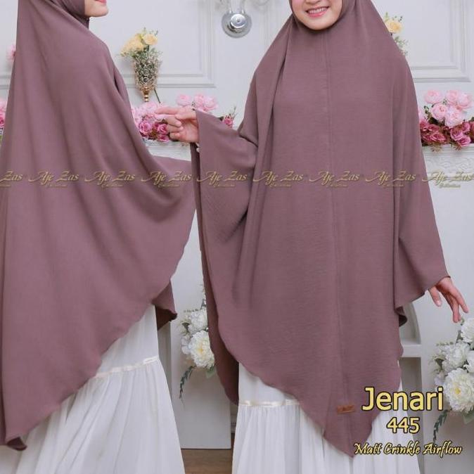 ✯ Aje zas//Khimar Jenari Ori Aje zas / Bergo cringkel / Bergo instan crinkle / khimar jumbo jilbab i