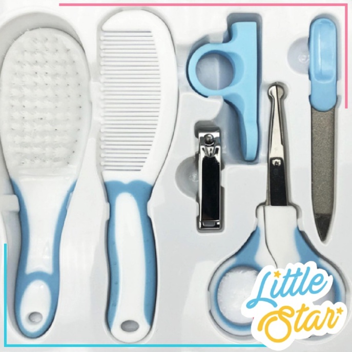 LS 6in1 Baby Care Nail Kit Gift Set Alat Perawatan Bayi Hadiah Lahiran