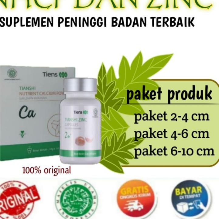 

۩ [] PAKET PENINGGI BADAN TERBAIK | PENINGGI TUBUH ALAMI | ZINC + SUSU CALSIUM 100% ORIGINAL ➪