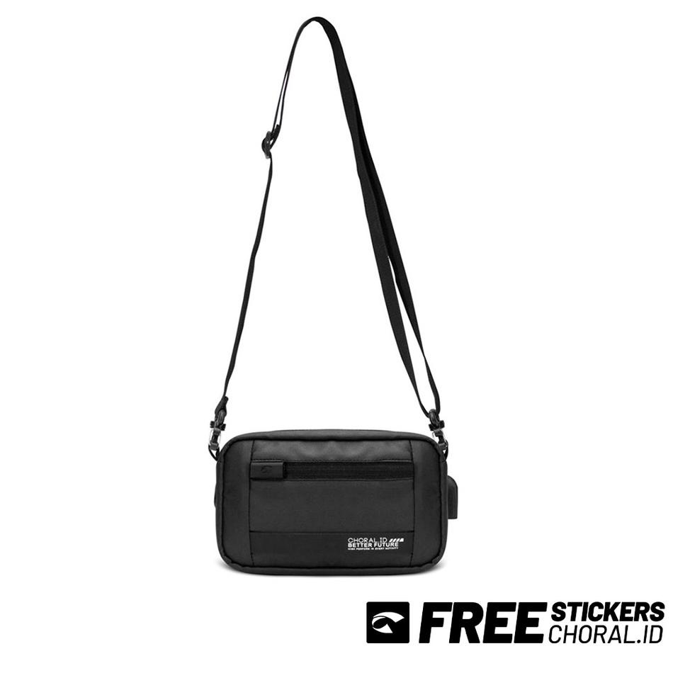 MURAH MERIAH CHORAL SANO - Sling bag - Tas Selempang - Black - Clutch bag - Hand bag