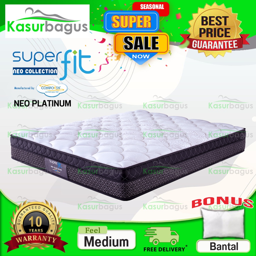 Comforta SuperFit Kasur Springbed Neo Platinum - Kasur Saja 180x200