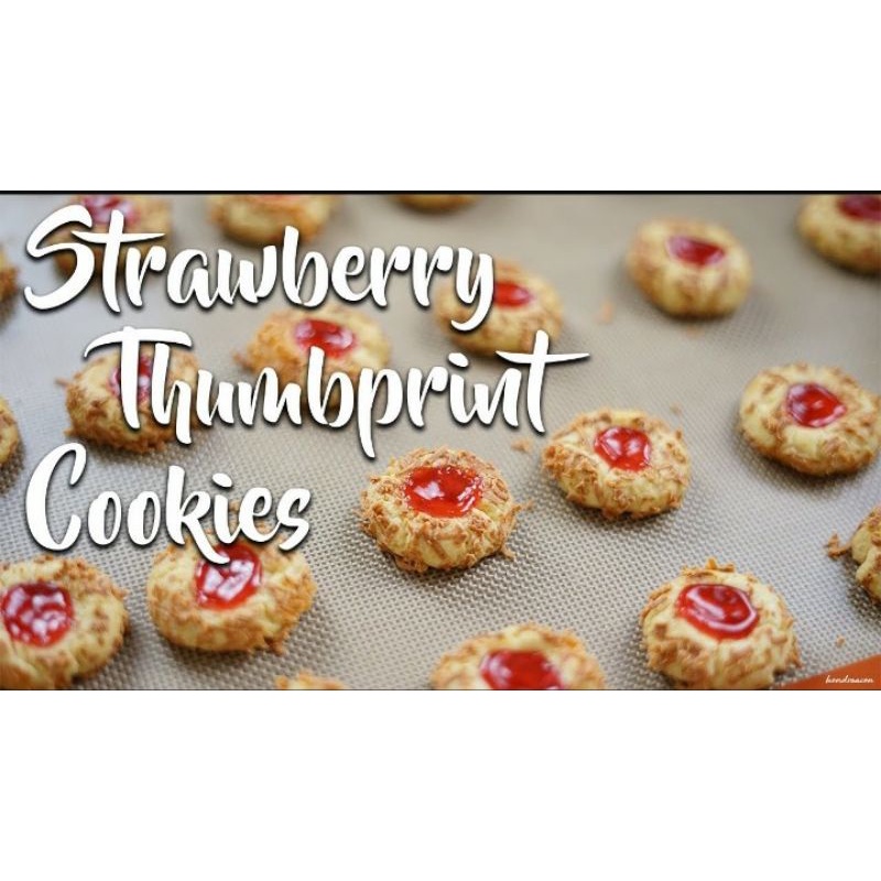

Strawberry Tumbprint Cookies