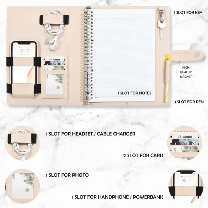 

Binder Untuk Kuliah Kerja Buku Catatan 26ring Model B5 Custom Nama