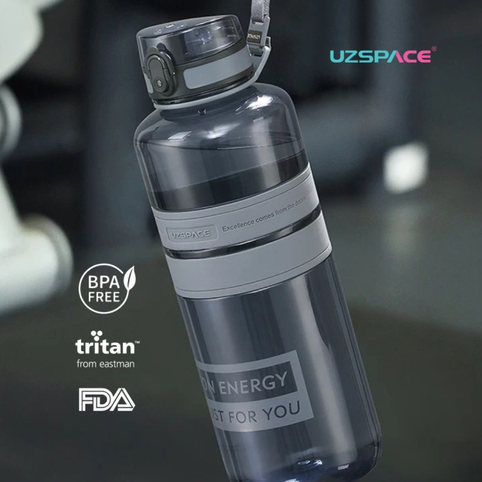 UZSPACE 5038 Botol Minum Olahraga Besar 2 Liter USA Tritan ORIGINAL