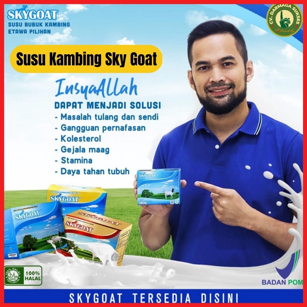 

sky goat skygoat susu bubuk kambing etawa putih ori 200 gr