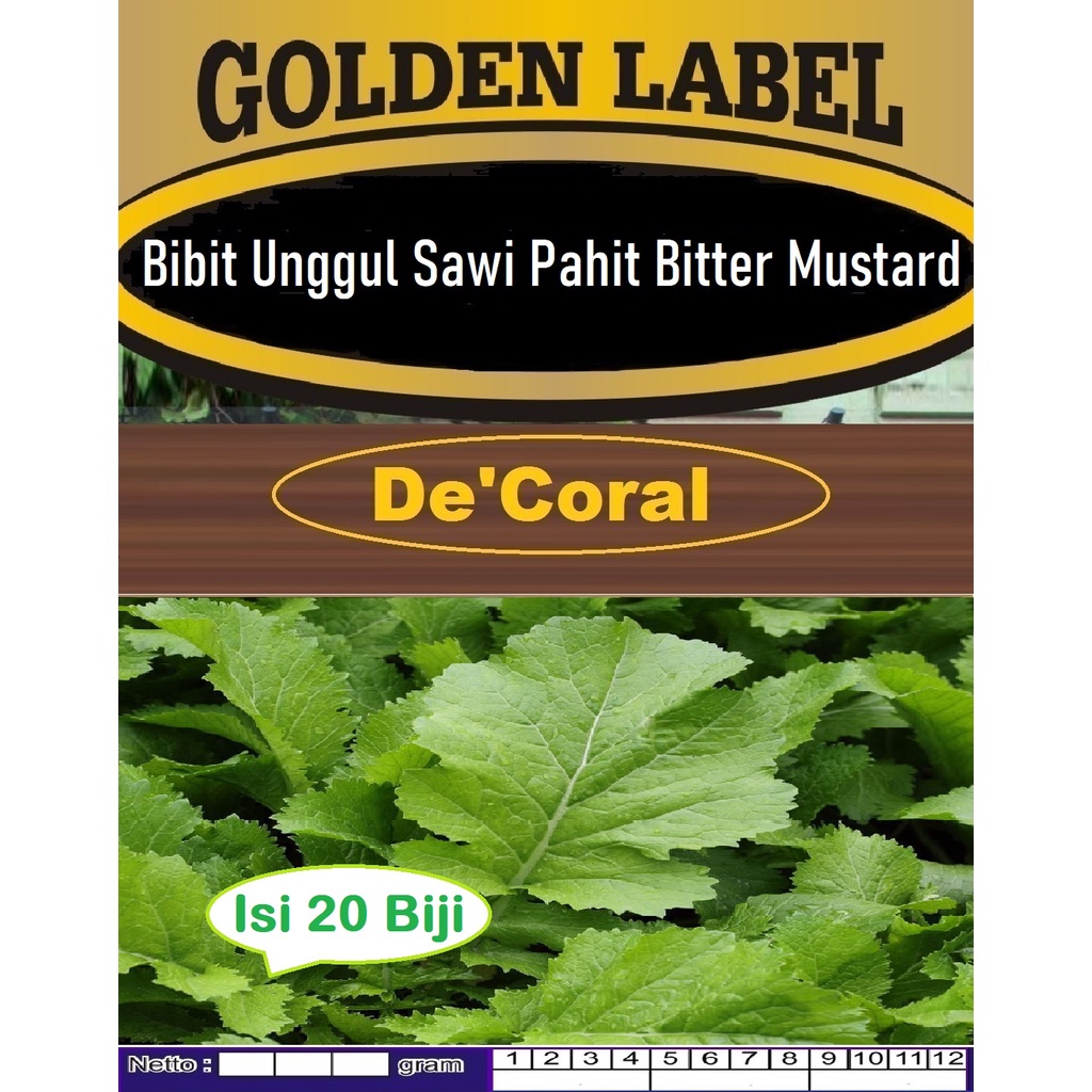 Bibit Unggul Sawi Pahit Bitter Mustard | Biji Benih Sawi Pahit Bitter