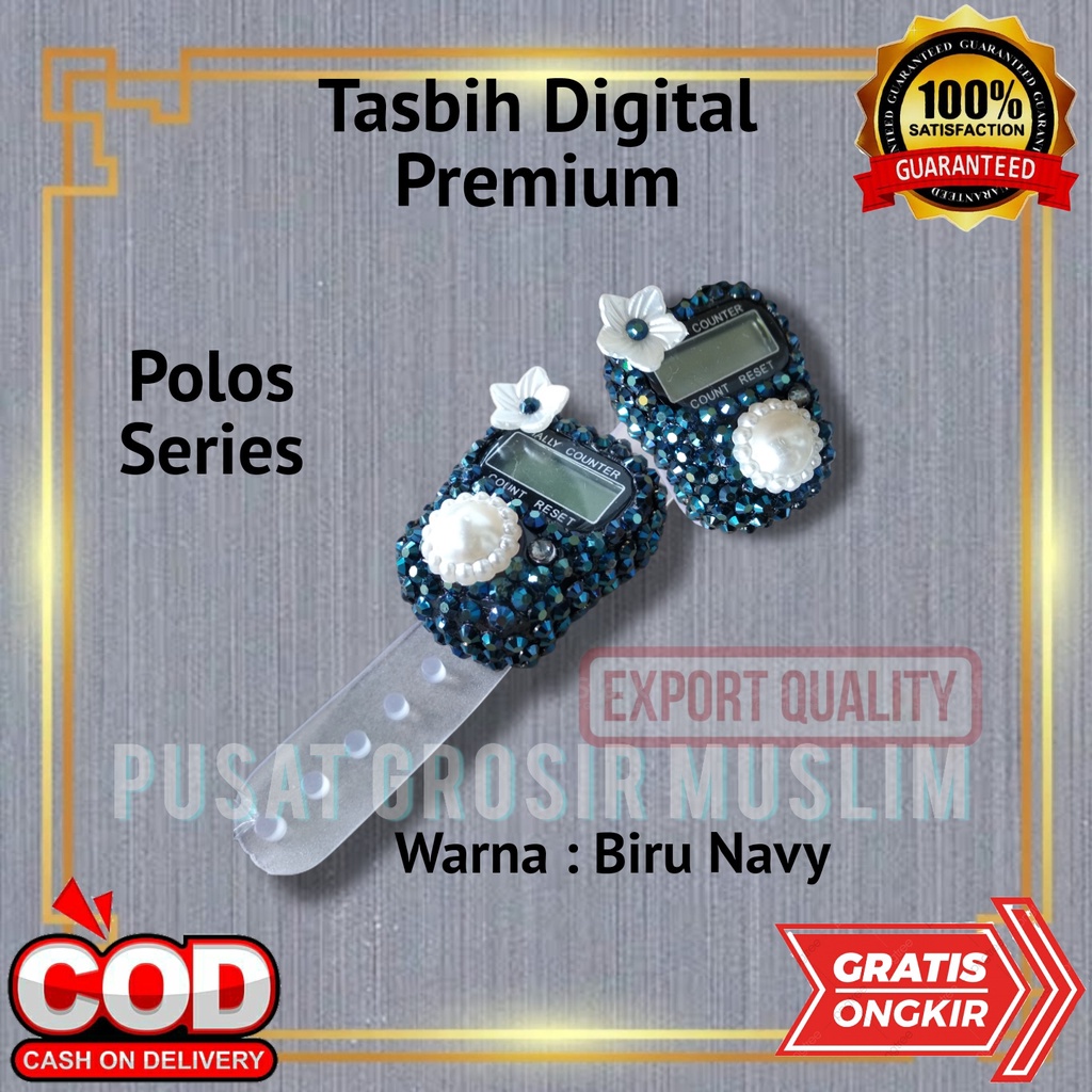 Tasbih Digital Premium Swarovski Motif Polos Tasbih Hias Digital