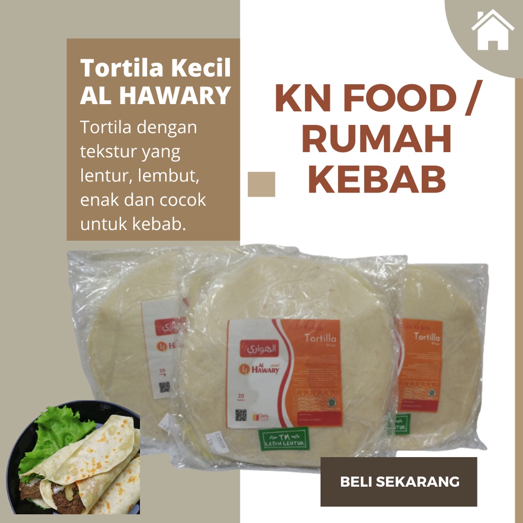 

Tortila Al Hawary Kebab Kulit Kebab. Diameter 20 cm - isi 20