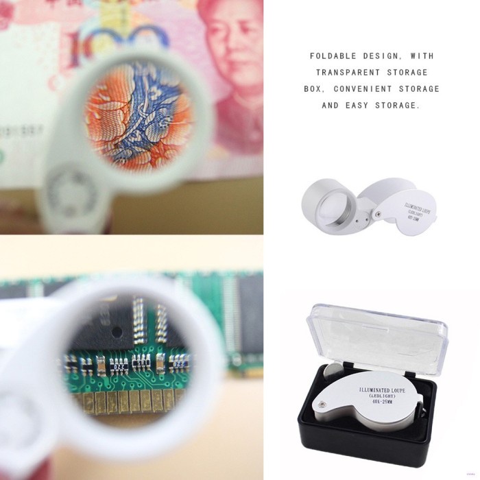 

Lup Kaca Pembesar ILLUMINATED LOUPE 40X