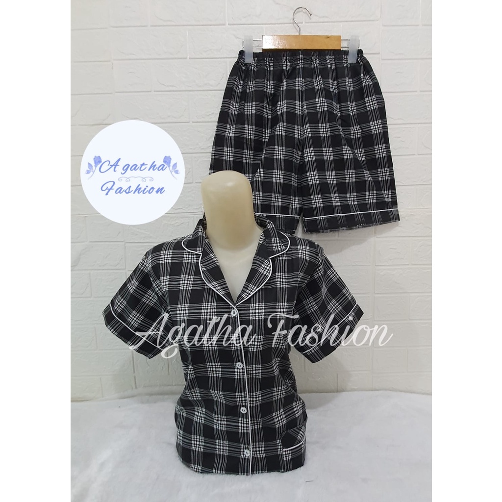 BAJU TIDUR HOTPANT CELANA PENDEK MOTIF KERLITA WANITA / PIYAMA WANITA MURAH