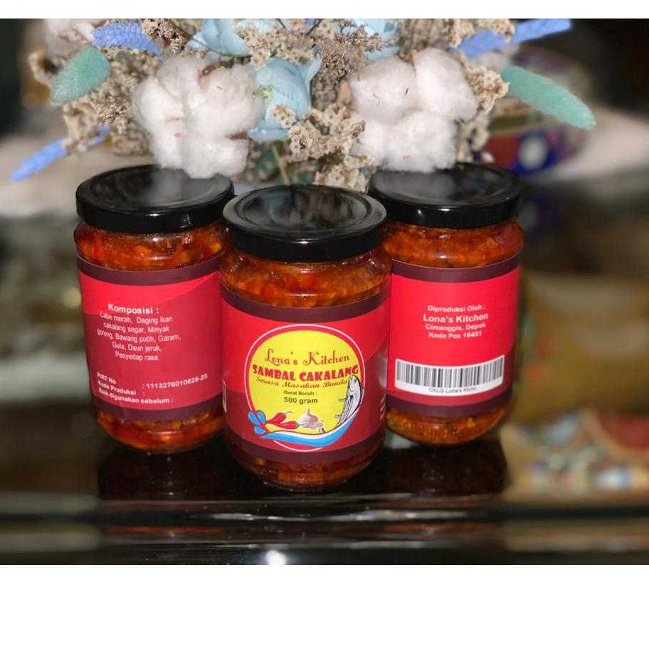 

℗ Sambal cakalang lona kitchen 500gram berat isi 300gram ♠