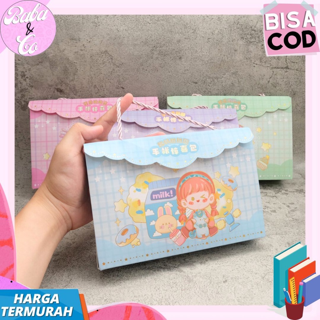 

PAKET STIKER PAPER BAG CUTE GIRL SZ-65 VERSI 2 STIKER BOX LUCU UNIK MURAH STIKER BLUDRU VELVET PERLENGKAPAN SEKOLAH KANTOR ATK MURAH BISA COD