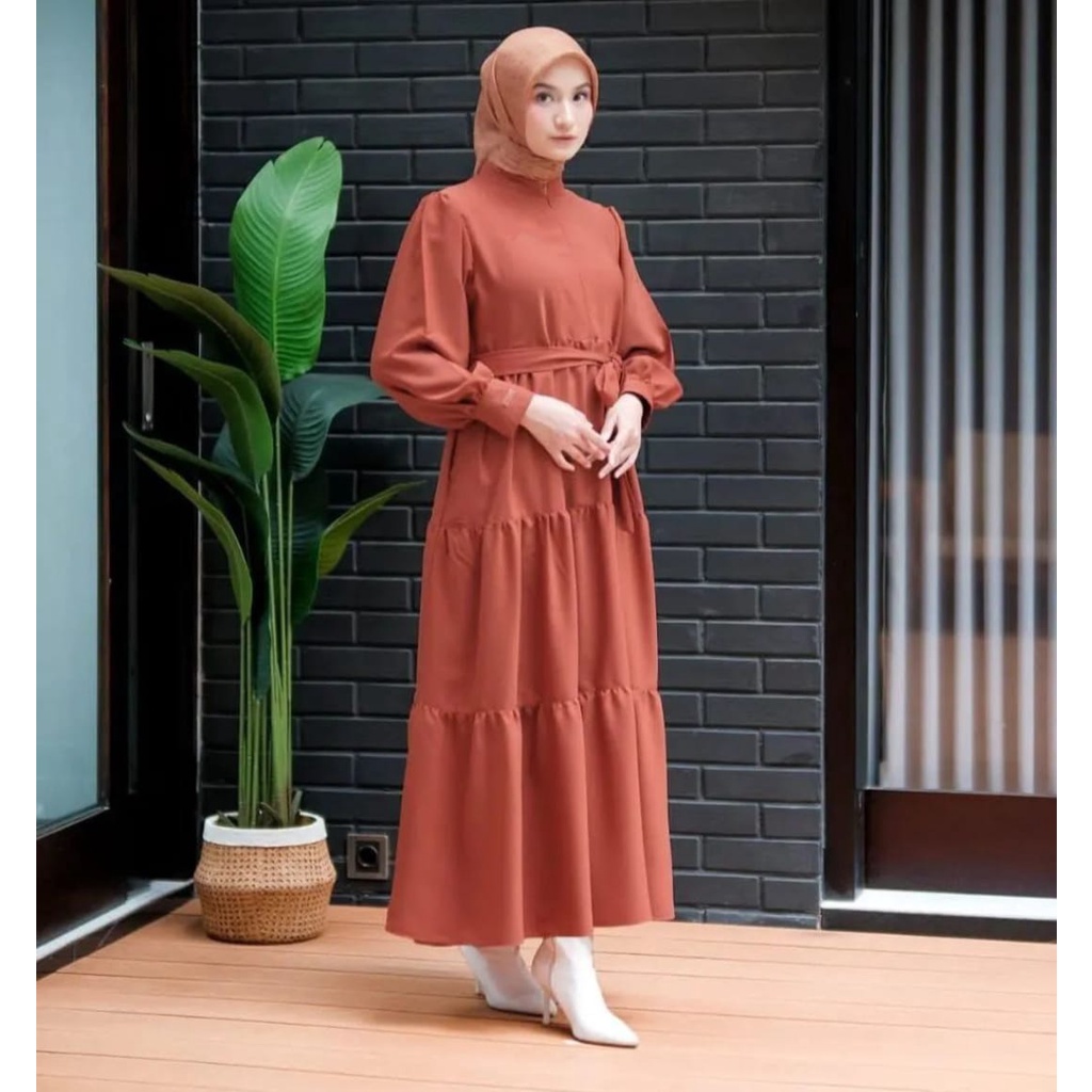 Gamis Terbaru 2023 Lebaran Wanita / Gamis Hitam / Abaya Hitam / Gamis Remaja Termurah / Gamis Wanita Kekinian / Amelia Dress