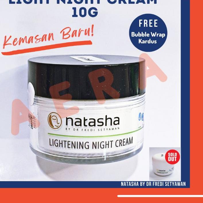 ☼ KRIM MALAM NATASHA/LIGHTENING NIGHT CREAM POT 10g /NATASHA CREAM/KRIM MALAM PENCERAH/CREAM MALAM N
