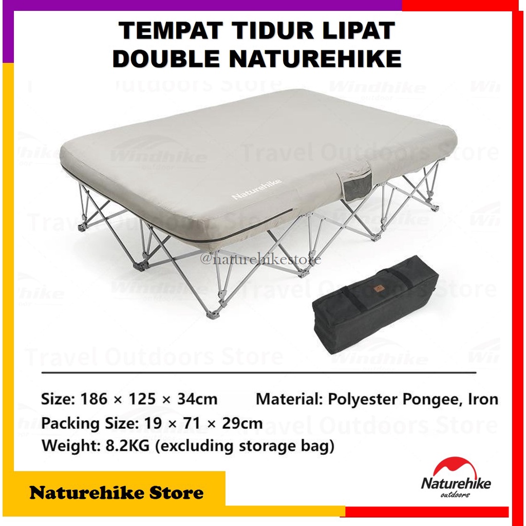 Naturehike Rangka Tempat Tidur Lipat Double 2 Orang CNH22JU021
