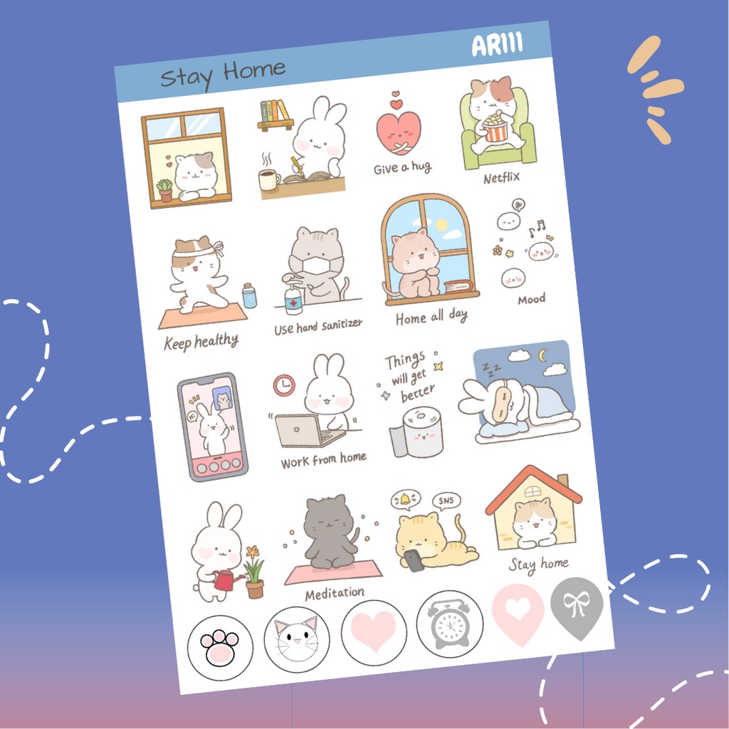 

[DOKI] Stiker Dekorasi Lucu / Sticker Journal / Stiker Aesthetic Memo Sticky Notes Journal Scrapbook Planner - AR111