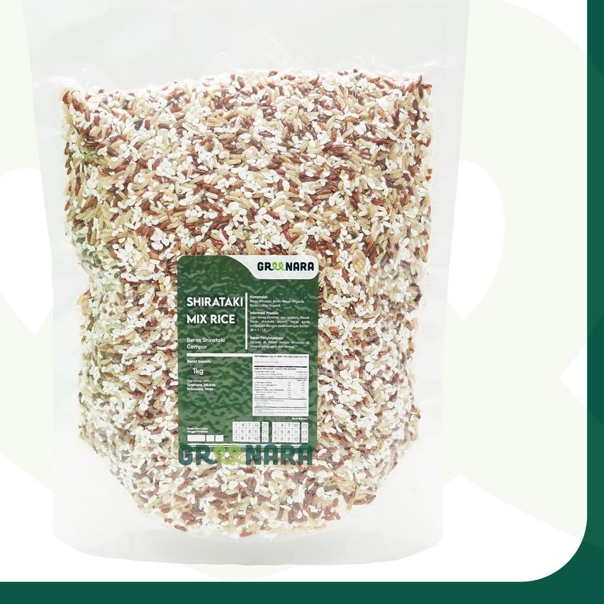 

☉ Shirataki Mix Rice 1Kg / Shirataki mix Beras Merah , Coklat Organik ♚