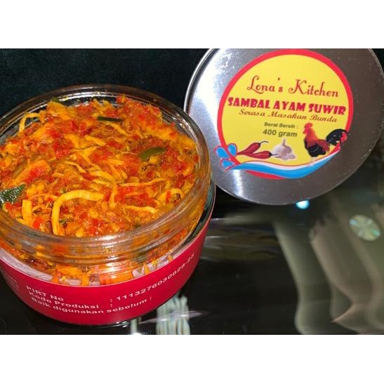 

➵ Ayam suwir pedas berat 400gram berat isi 200gram ✪