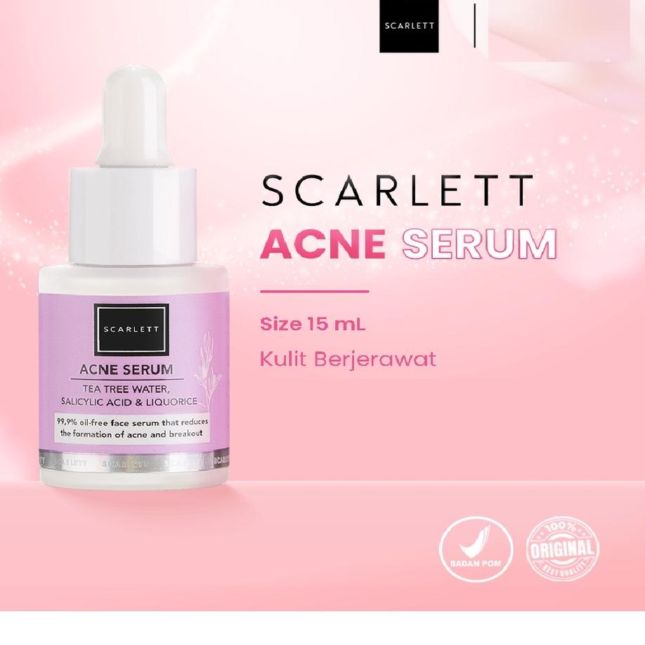 ✷ Scarlett Whitening Acne Serum | serum acne scarlett original ⅍