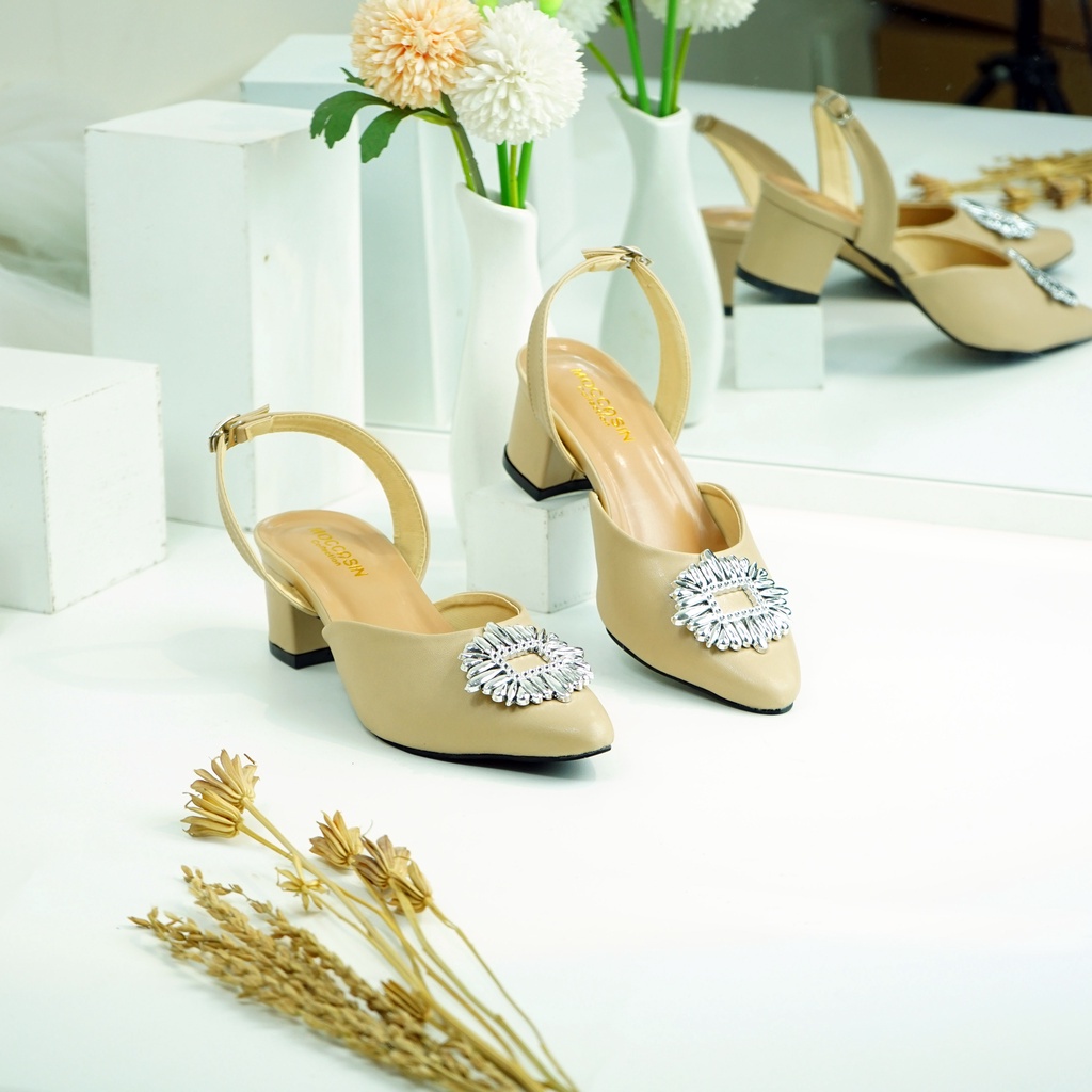 Sandal Heels Wanita Tali 5CM BMT 16