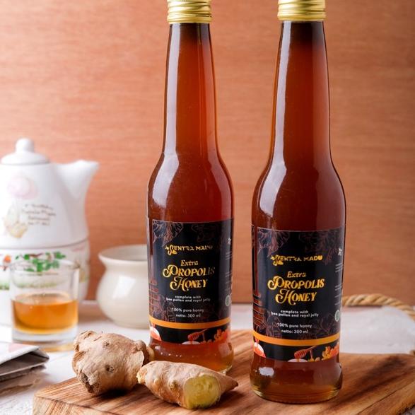 

֍ Sentra Extra Propolis Honey 300 ml ( murni, asli dengan propolis) ❈